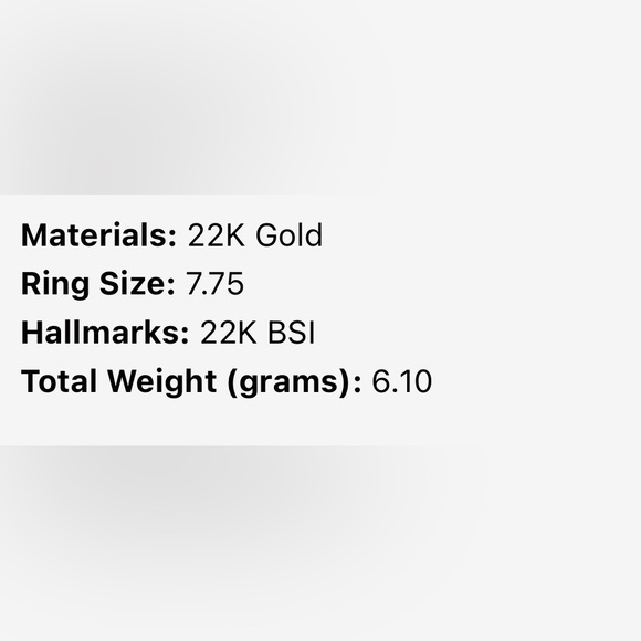 22K Granulated Navette Ring - Picture 8 of 9